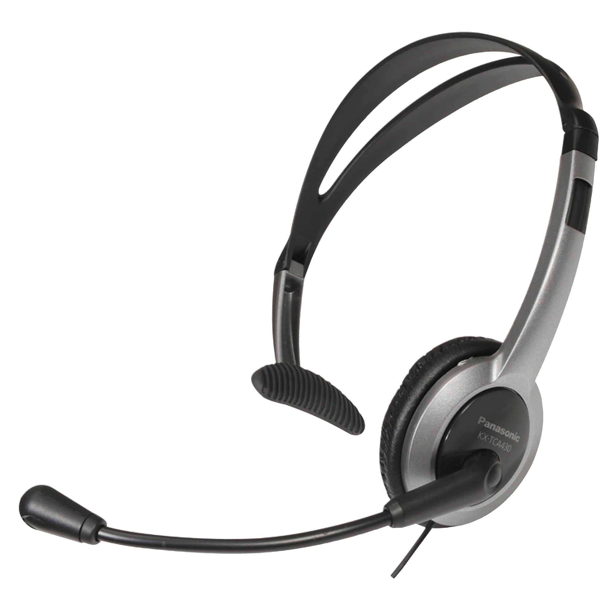 Panasonic KXTCA430S Comfort-Fit Foldable Headset with 2.5mm Jack, Silver