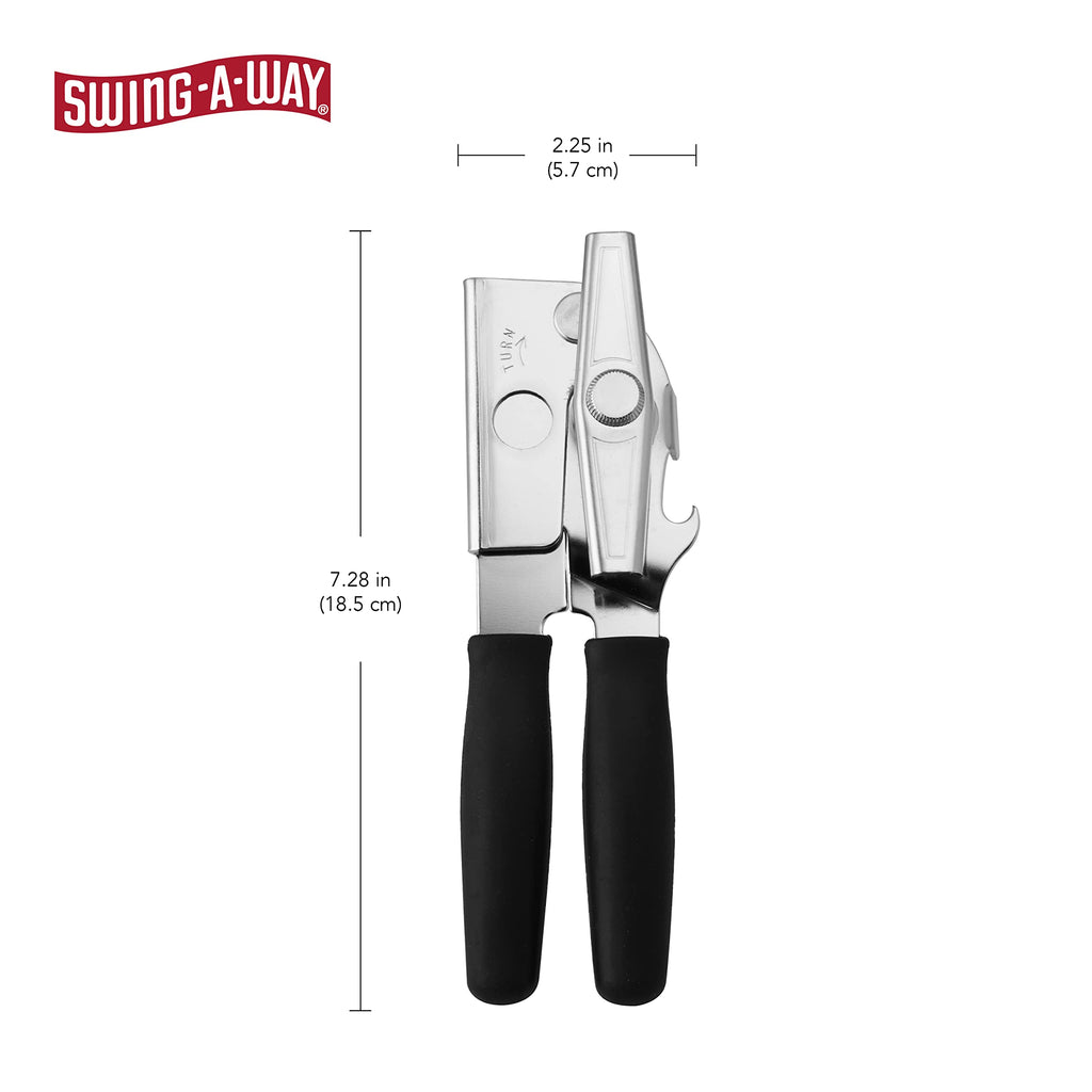 Amco 407BK Swing-A-Way Portable Can Opener, Black