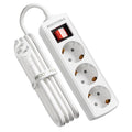 European to Canada Plug Adapter, EU to Canada Adapter, 3 AC Outlets for European Electronic Devices, Travel from France, Italy, Spain, Germany,13A/1625W