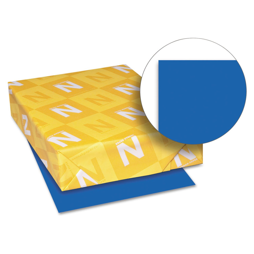 Neenah Astrobrights Color Cardstock, Letter 8.5 x 11 Inches, 65 lb. Cover, Blast-Off Blue, 250 Sheets (21911)