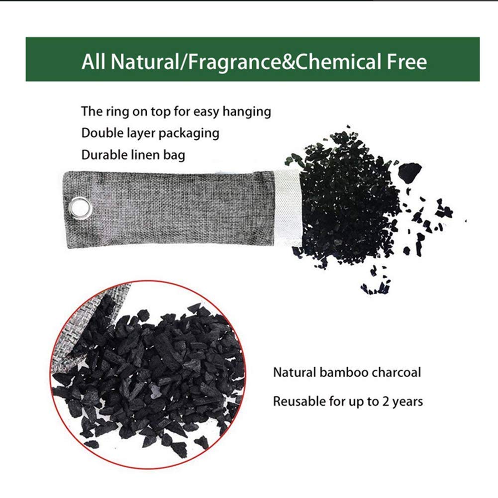 Bamboo Charcoal Bags,Air Purifying Bags,shoe odor eliminator,shoe deodorizer,odor eliminator,odor absorber ,natural air freshener,Car Air Purifier, Closet Freshener, activated charcoal bags, room deodorizer,Bamboo Charcoal Air Purifying Bag (75gX12 packs)