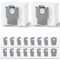 18pcs Q5 Q7 Disposable Dust Bags for Roborock Q5+/Q5 Max+/Q5 Pro+/Q7/Q7+/Q7 Max+/Q7 M5/S7 MaxV Ultra/S8/S8+/Q8 Max+/S8 Pro Ultra/Q10 S5+/Q10 X5/T8 Robot Vacuum, 3.6L Dust Bag Replacement Parts