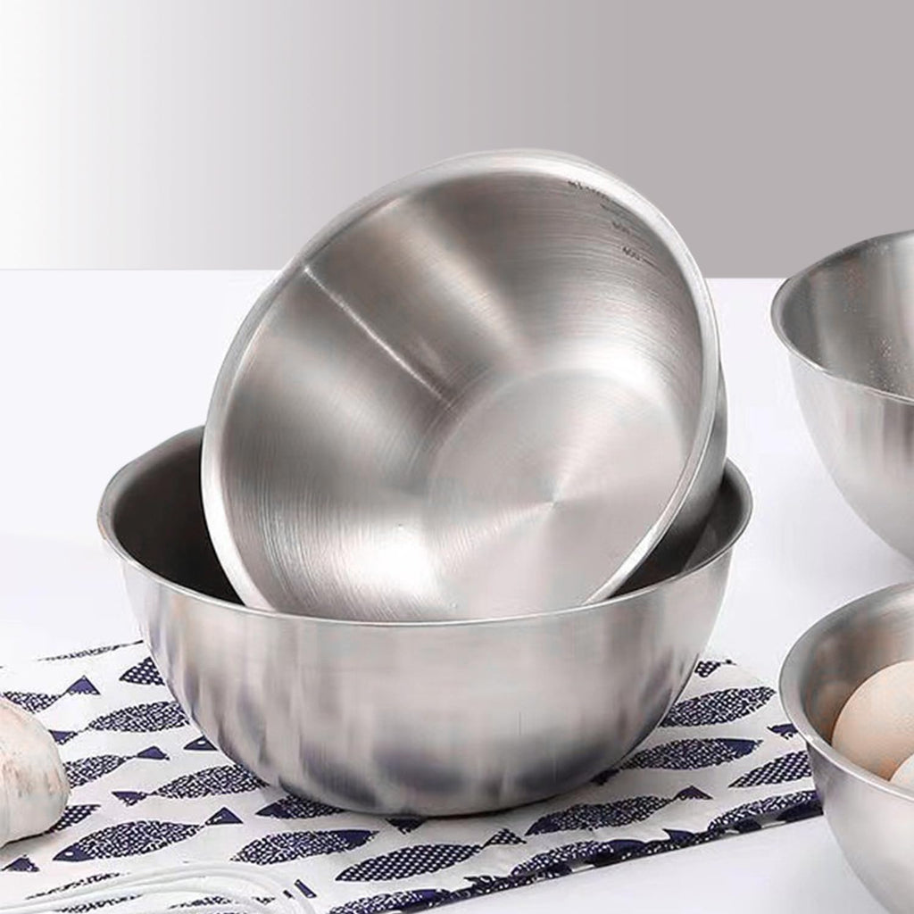 WANBY Stainless Steel Bowls Metal Lightweight Unbreakable Dinner Bowls Set Non-Toxin Dishwasher Safe BPA Free and Healthy (8 Pack 28Oz)