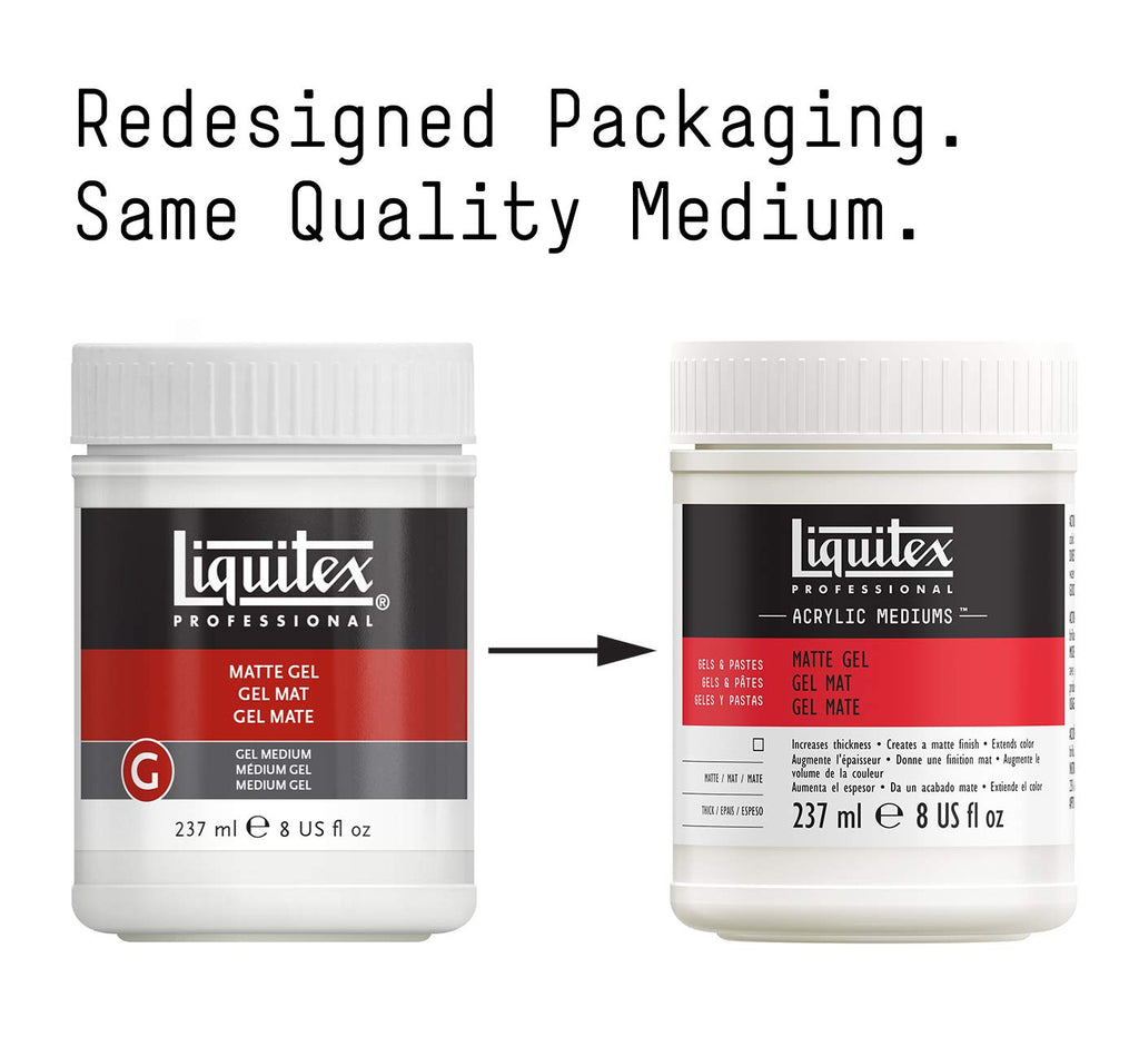Reeves Liquitex 8-Ounce Matte Gel Acrylic Medium Gel