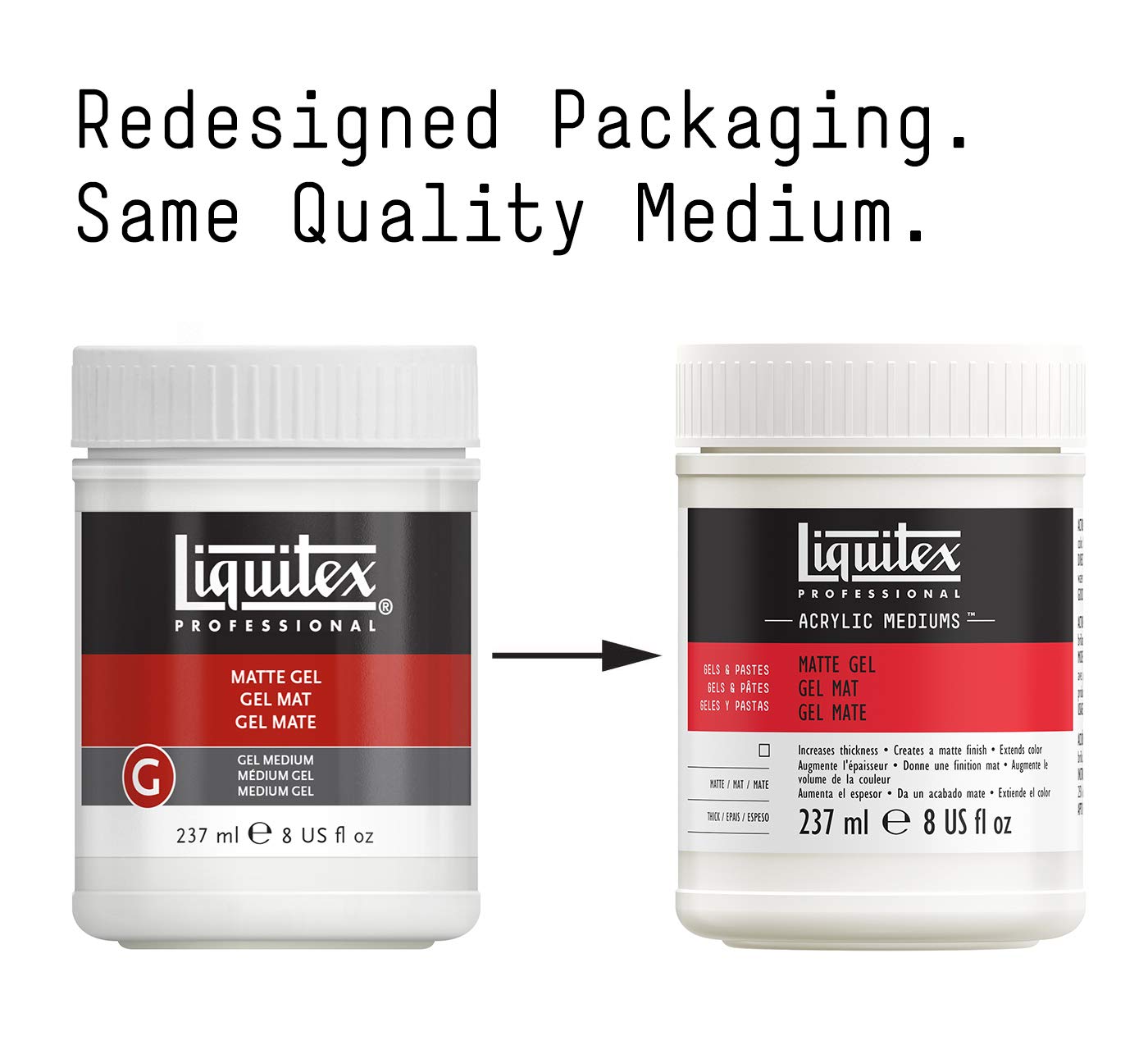 Reeves Liquitex 8-Ounce Matte Gel Acrylic Medium Gel