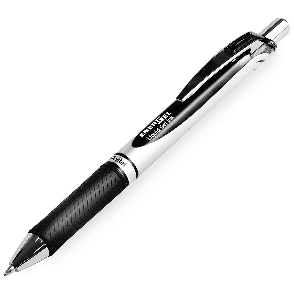 Pentel EnerGel XM BL77 - Retractable Liquid Gel Ink Pen - 0.7mm - 54% Recycled - Black, Blue, Red, Green & Violet Ink - Pack of 5