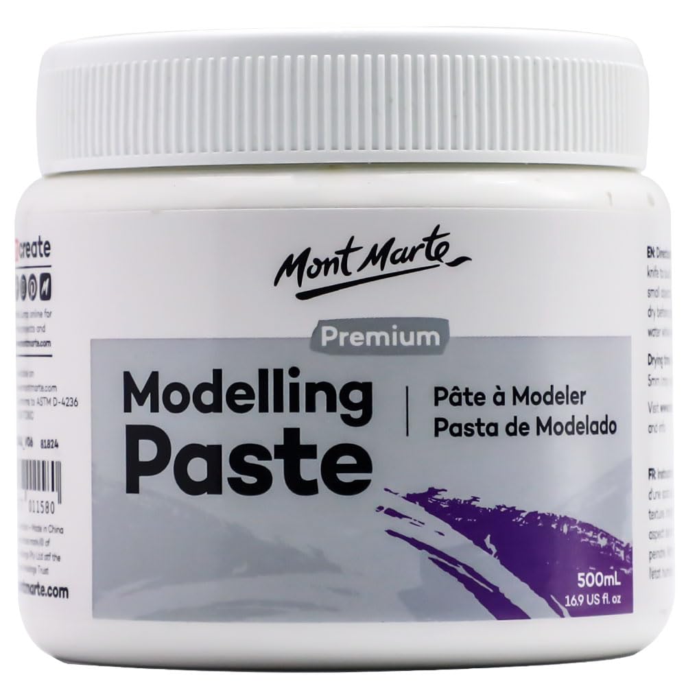 Mont Marte Modelling Paste Acrylic Medium 500ml (17oz)