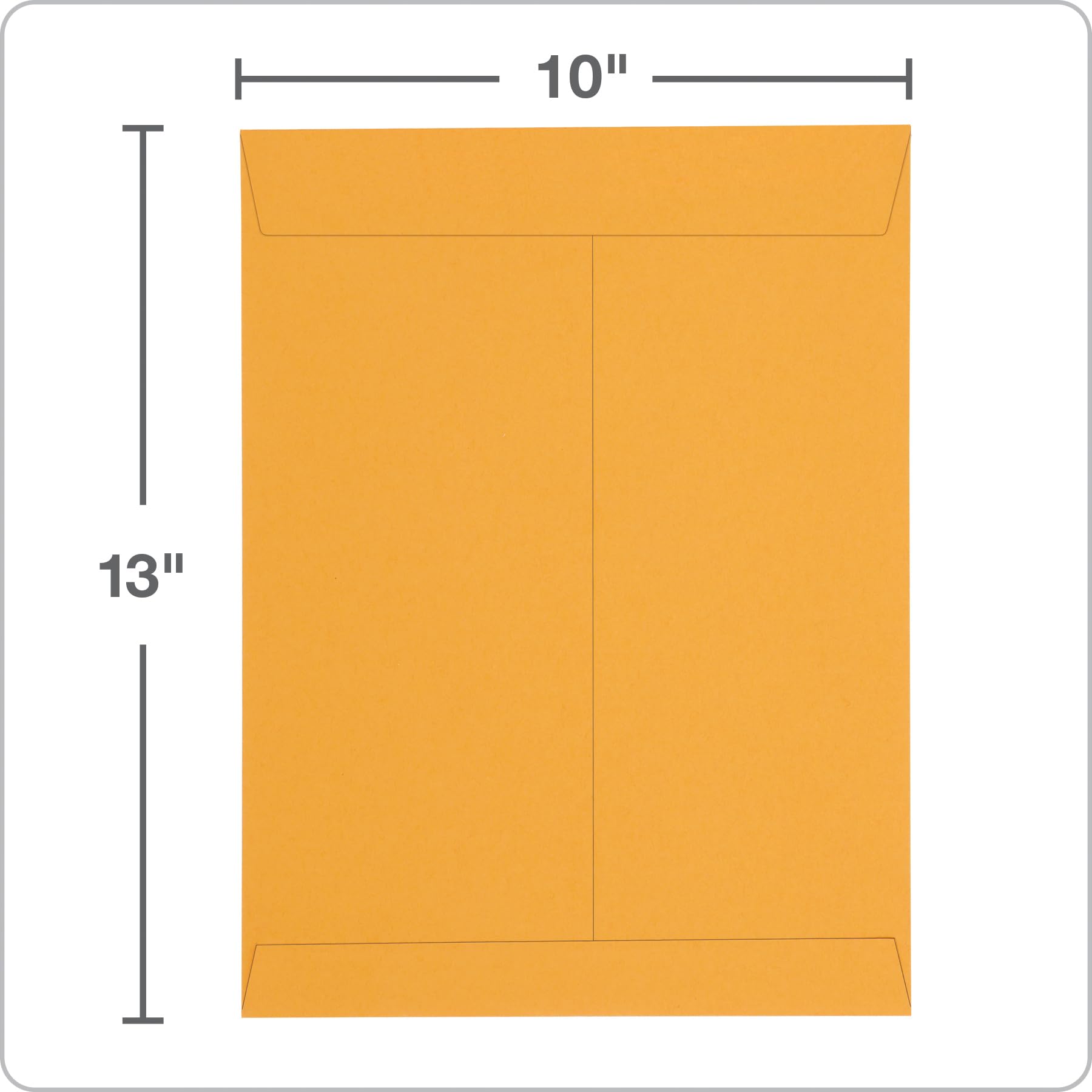 Columbian 10 x 13 Catalog Envelopes with Self Seal Closure, 28 lb Brown Kraft, for Mailing Flat Letter Size Documents or Photos, 100 Per Box (COLO335)