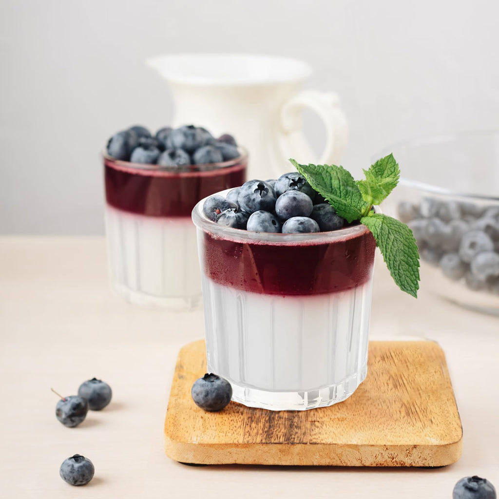 Coloch 4 Pack 13Oz Glass Jar with Leakage Proof Lid, 400ml Clear Storage Jar for Spices, Tea Leaf, Nuts, Overnight Oat Cup All-purpose Glass Drinking Cup for Cooled Tea, Juice, Coffee, Yogurt
