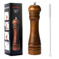 BINHAI Wooden Pepper Mill Pepper Grinder Kit Manual Mills Solid with Strong Adjustable Ceramic Grinders Set 8 Inches