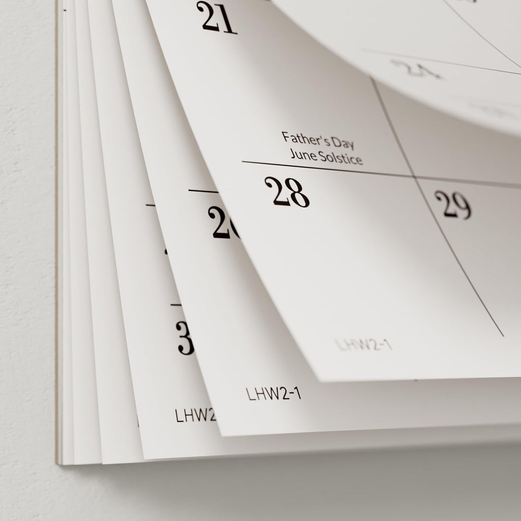 Jotsome Desk Calendar 2026-2027, 18 Months Large Monthly Calendar from Now to June 2027, 17"x12", Large Day Block, Desktop Calendar with Notes for Home & Office Organizing, Minimalist