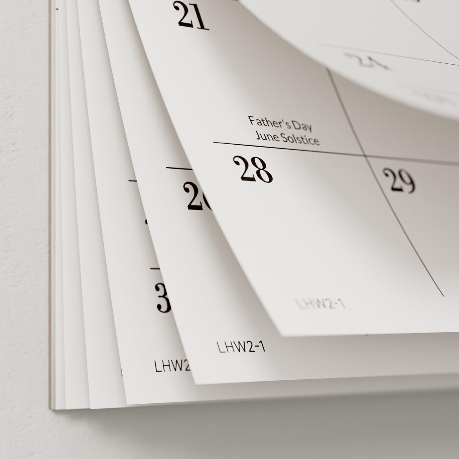 Jotsome Desk Calendar 2026-2027, 18 Months Large Monthly Calendar from Now to June 2027, 17"x12", Large Day Block, Desktop Calendar with Notes for Home & Office Organizing, Minimalist