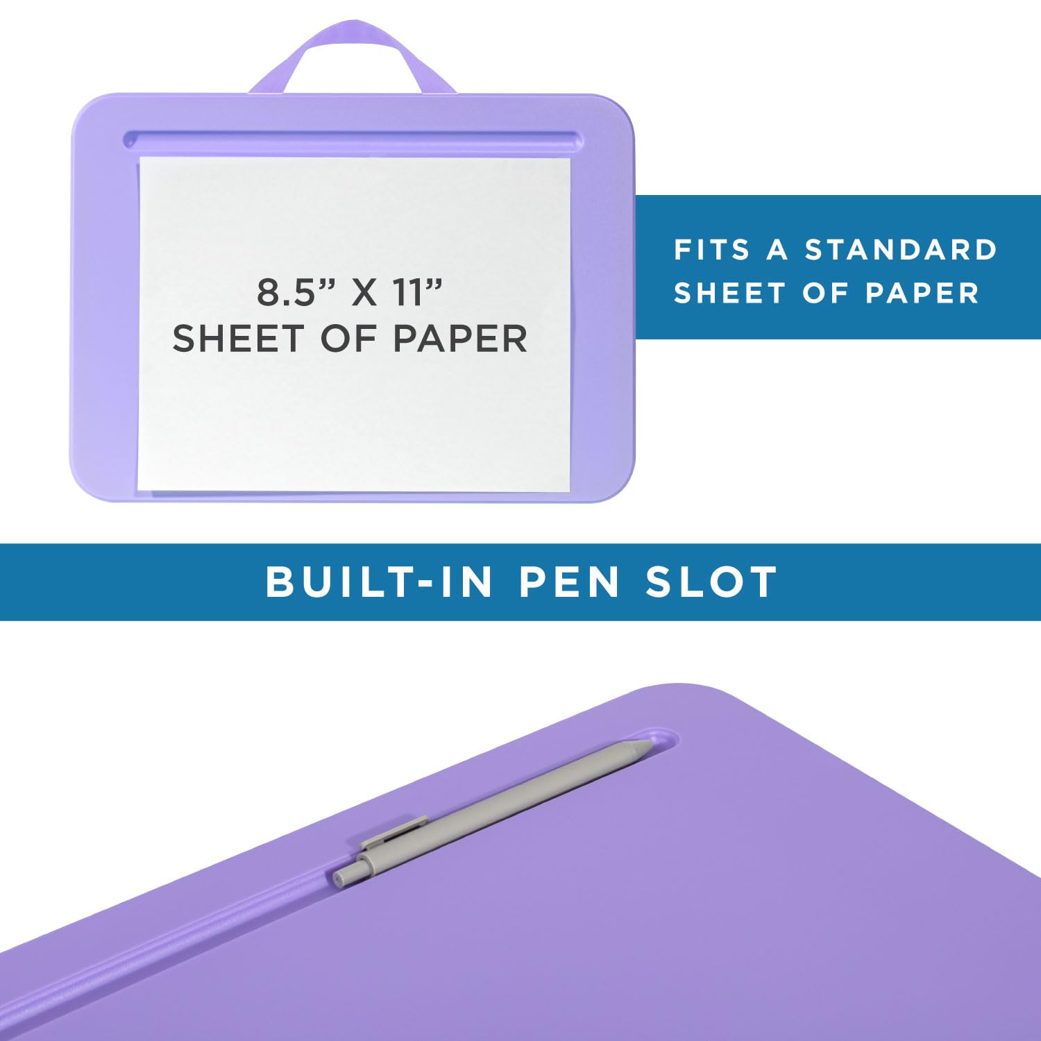 LAPGEAR Compact Lap Desk - Fits up to 15 Inch Laptops - Purple Amethyst - Style No. 43122