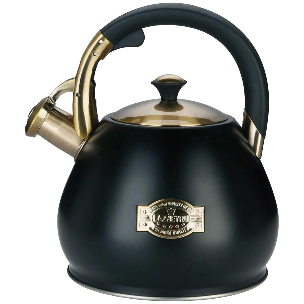 Tea Kettle Stovetop Whistling Kettle Teapot, 3Quart Tea Pot Stainless Steel Teakettle for Stove Top with Heat Proof Ergonomic Handle