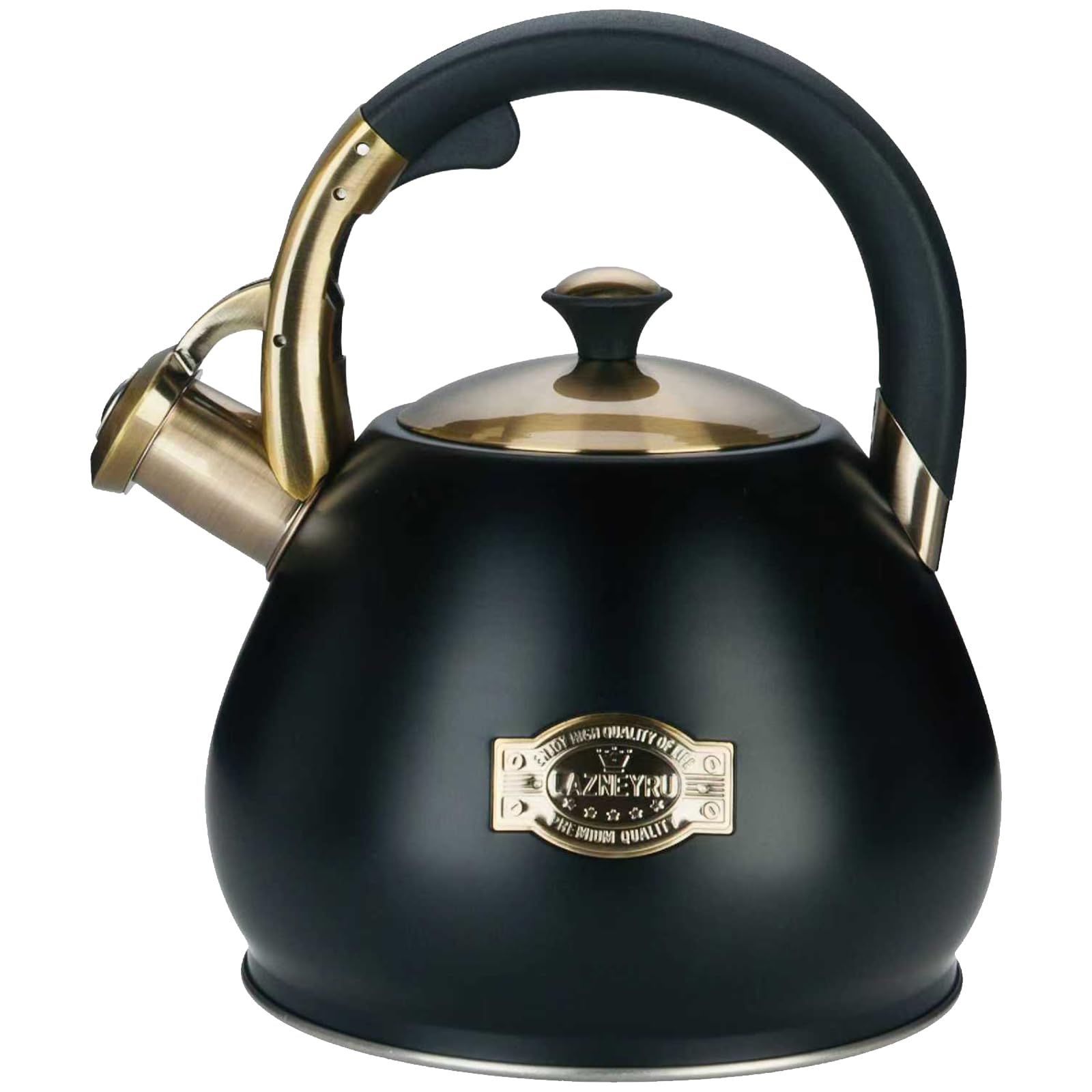Tea Kettle Stovetop Whistling Kettle Teapot, 3Quart Tea Pot Stainless Steel Teakettle for Stove Top with Heat Proof Ergonomic Handle