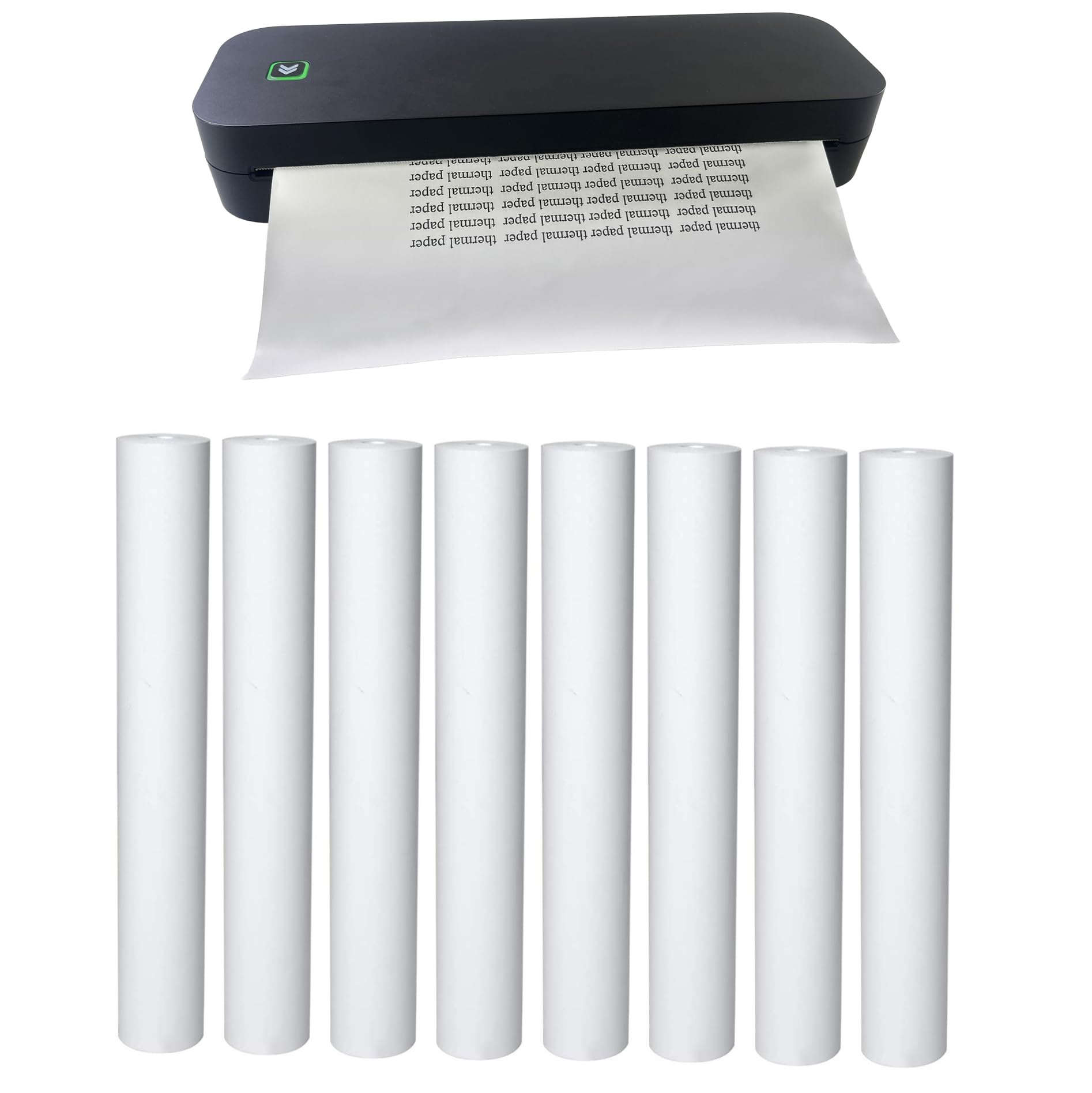 8 Rolls (About 200 Pages), Thermal Paper 8.5 x 11 Letter Size, Rolled, Quick Dry for Pen, not 3 proofing, BPA Free. for IOOIOO Peripage and Other Thermal Printer (Lasting 3 Years)