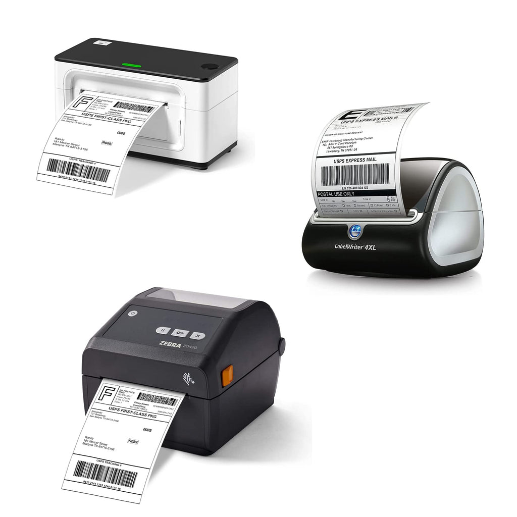 Muotich 4x6 Shipping Labels, 4 Rolls 880 Labels, Thermal Postage Labels for All Thermal Label Printers, Compatible with Dymo LabelWriter 4XL 1744907, 1755120, Permanent Adhesive, BPA Free