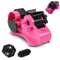 CNQLIS Sublimation Tape Dispenser Multiple Roll Cut Heat，Heat Press Thermal Tape Holder Dispenser for Desk with 1 inch and 3 inch Core （Pink）