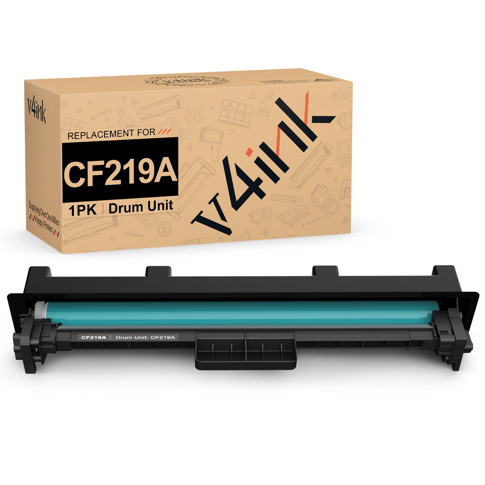 v4ink 1PK Compatible 19A Drum Replacement for HP 19A CF219A Drum Unit for use in HP Pro MFP M130fw M130nw M130fn M130a M102w M102a M130 M102 Printer (NO-Toner)