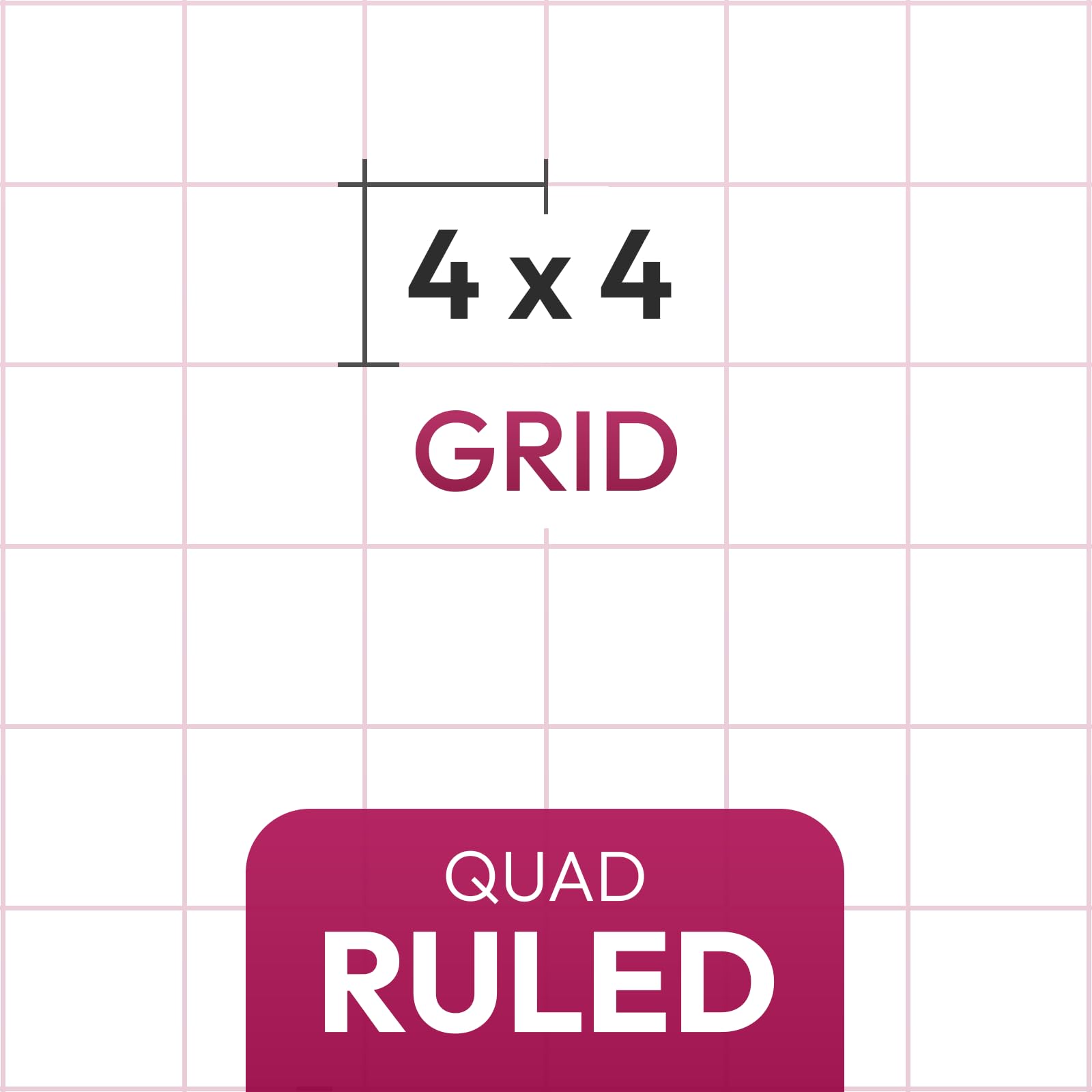 Large 17x11 Graph Paper Desk Pad 50 Sheets – Double-Sided 1/4" Quadrille Grid 80 GSM Ledger Paper | Professional Drafting & Engineering Pad for Architects, Designers, and Math Students