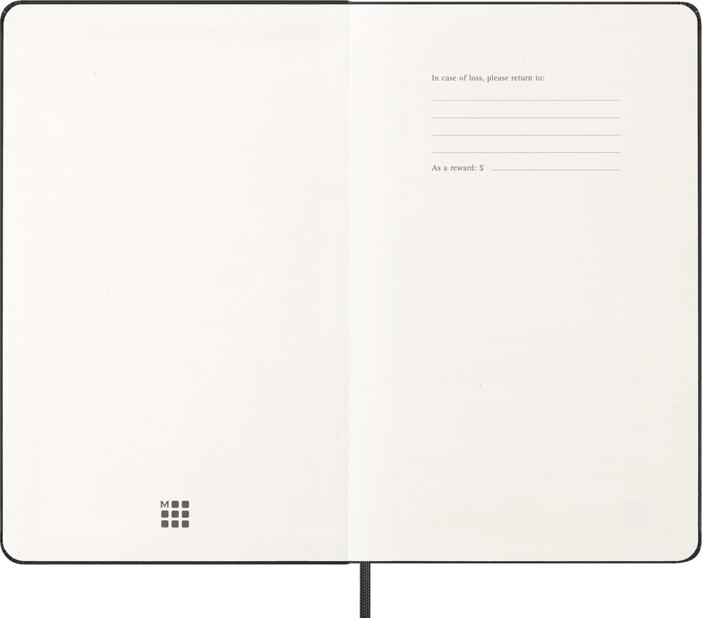 Moleskine Classic 12 Month 2026 Daily Planner, Hard Cover, Large (5" x 8.25"), Black, 400 pages