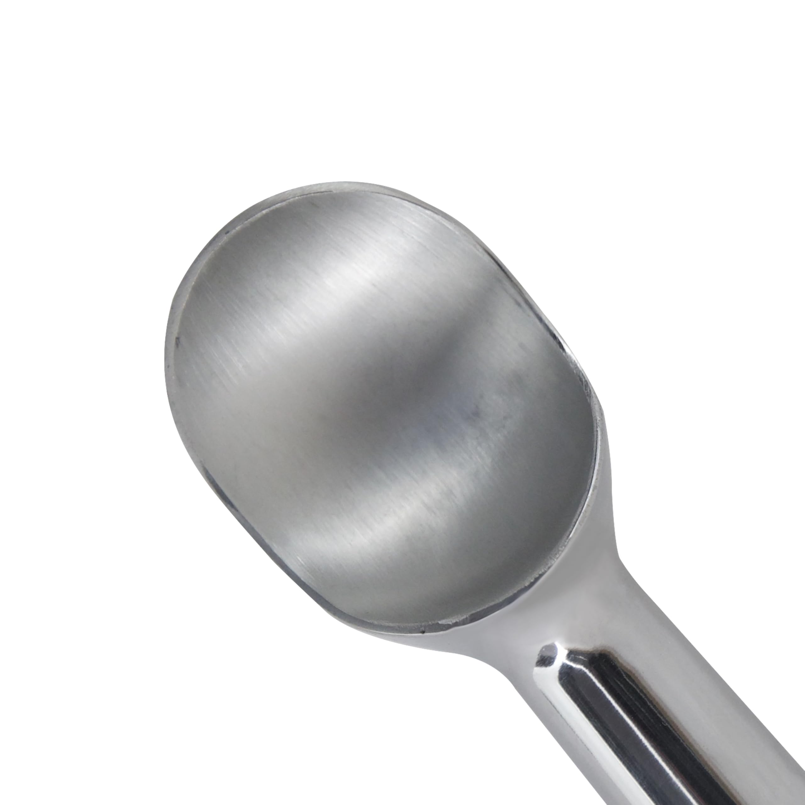 Zeroll 1010 Original Ice Cream Easy Scoop with Unique Liquid Filled Heat Conductive Handle Simple One Piece Aluminum Design Easy Release 20 Scoops per Gallon Made in USA, 4-Ounce, Silver