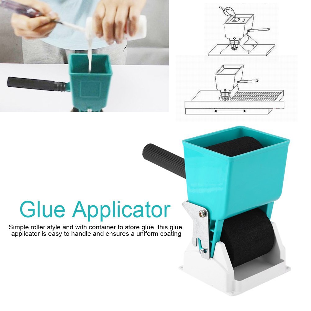 Glue Applicator Roller, DIY Handheld Adhesive Roller for Carpenter Woodworking Glue Spreader Dispenser Coated Glue Roller Spreading Adhesives Efficiently(3 inch)