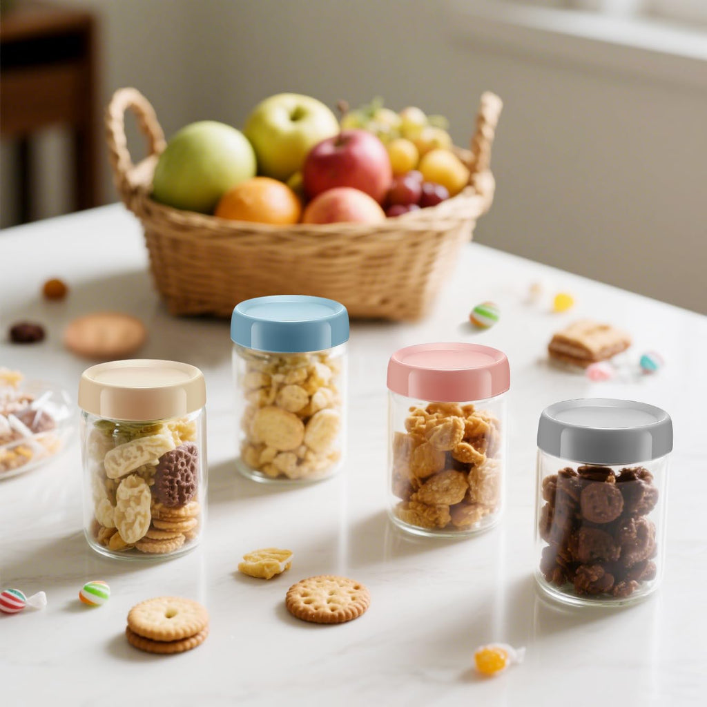 16 OZ Overnight Oats Jar, 6 Pack Overnight Oats Containers with Lids,Reusable Mason Jars, Meal Prep Containers with Lids, Glass Container Food Storage, Glass Jar for Oats,Yogurt,Snacks,Fruit