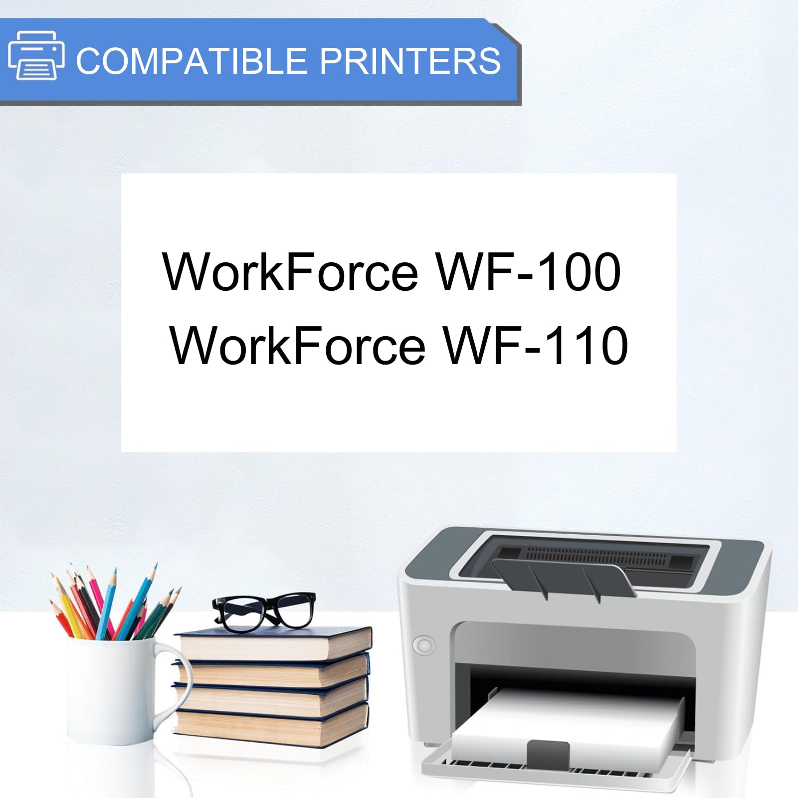 JoyPrinting 215 Ink Cartridges, 215 T-215 Black & Tri-Color Cartridge Combo Pack Remanufactured for Workforce WF-100 WF-110 Printers (2 Black, 1 Color, 3 Pack)