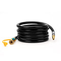 Stanbroil 12-feet Low Pressure Propane Quick-Connect Hose, Quick Disconnect Propane Hose Extension - 1/4” Safety Shutoff Valve & Male Full Flow Plug for RVs