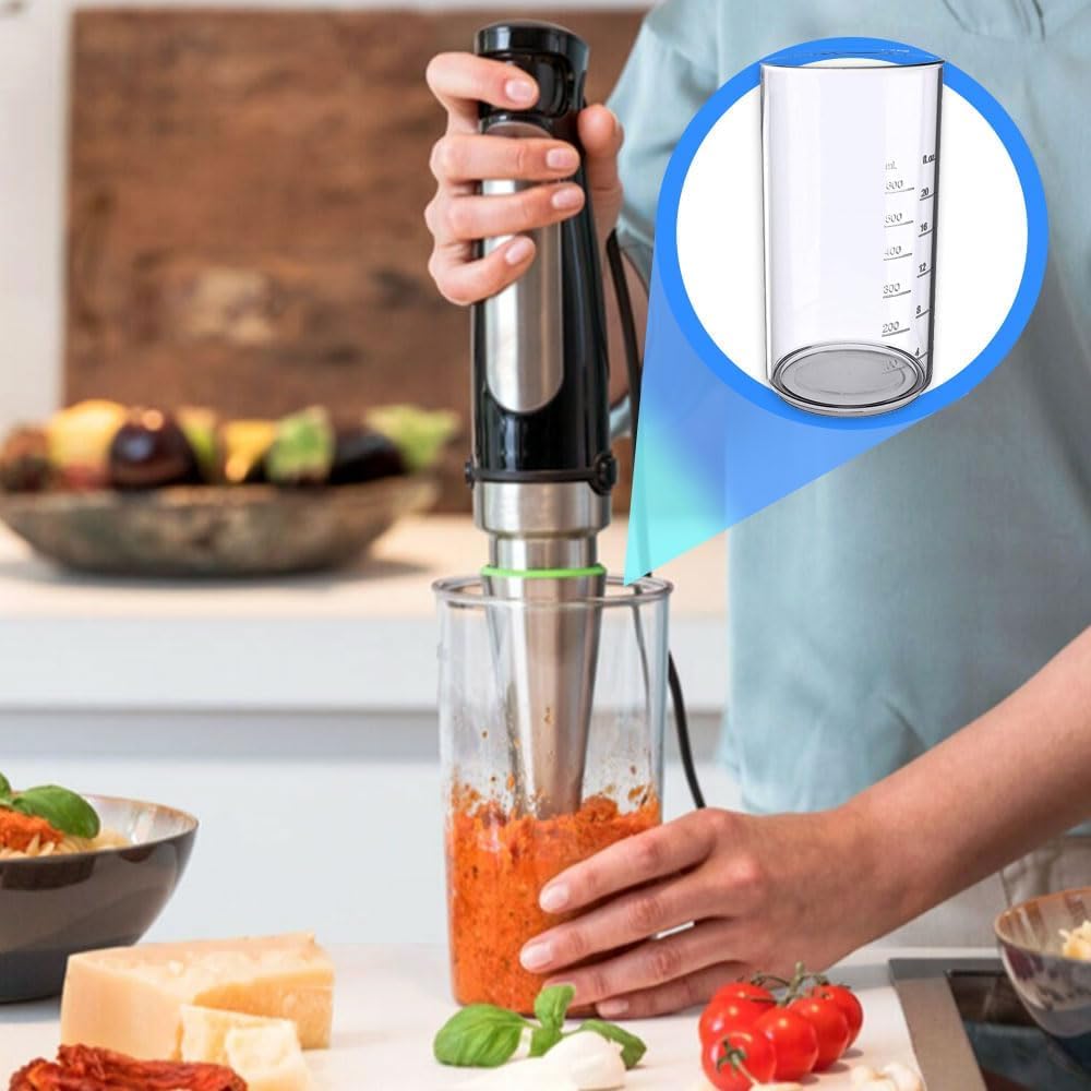 Anakel Home Measuring Cup of Plastic with Measurements for Hand Blenders | Kitchen Essentials 0.6L for Blending and Measuring food