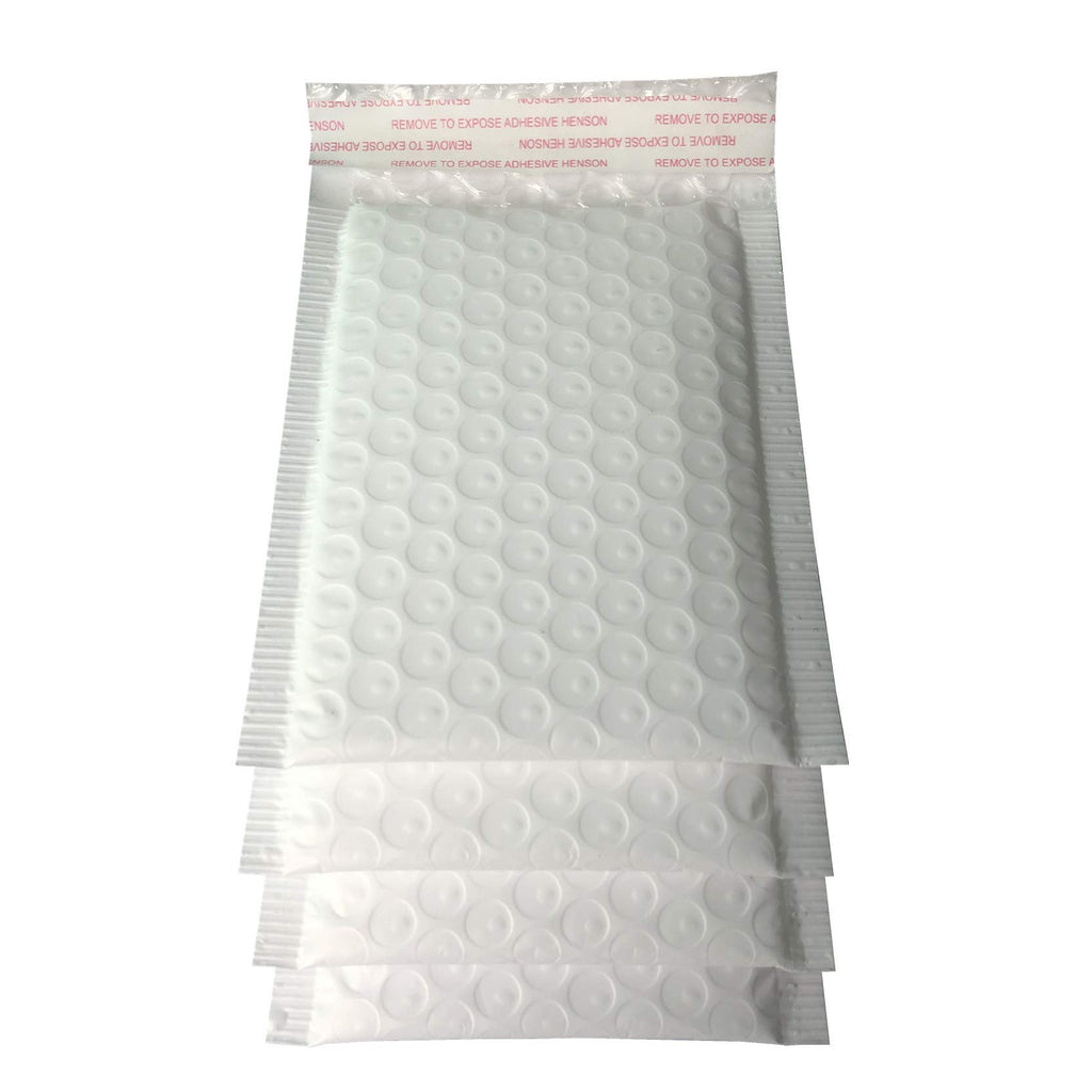 5x7 Inch White Poly Bubble Mailers Padded Envelopes, Self-Sealing Shipping Bags 50 Pack