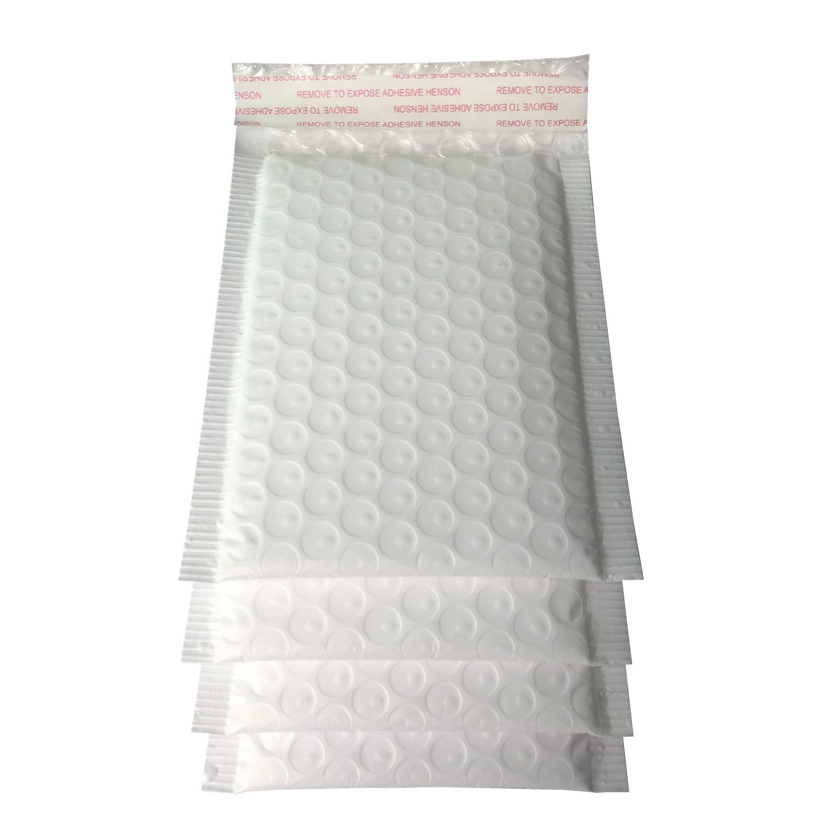 5x7 Inch White Poly Bubble Mailers Padded Envelopes, Self-Sealing Shipping Bags 50 Pack