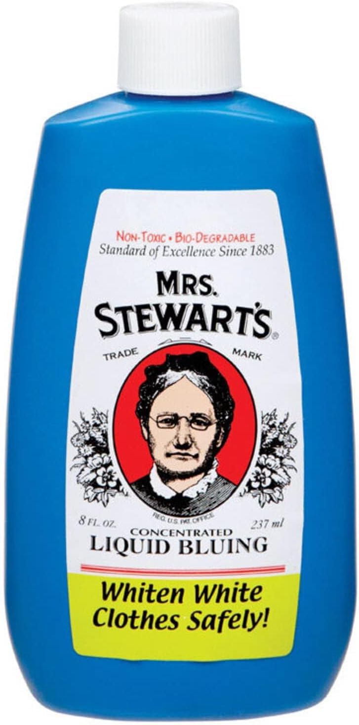 Mrs. Stewart's Concentrated Liquid Bluing - Great for Laundry - 8-ounce Bottle (Pack of 2)