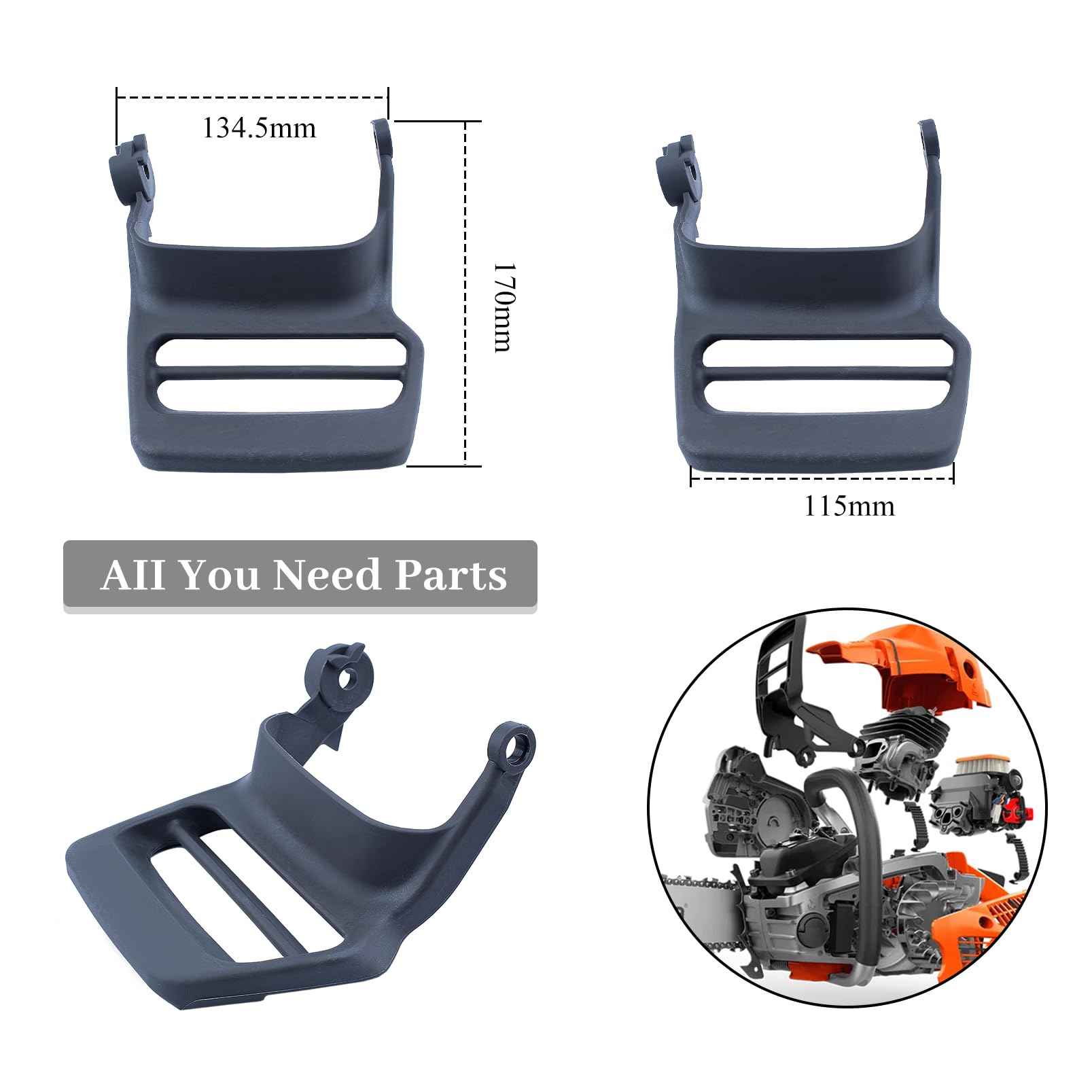Chain Brake Handle Lever Front Guard for Husqvarna 340 350 353 345 Chainsaw Parts