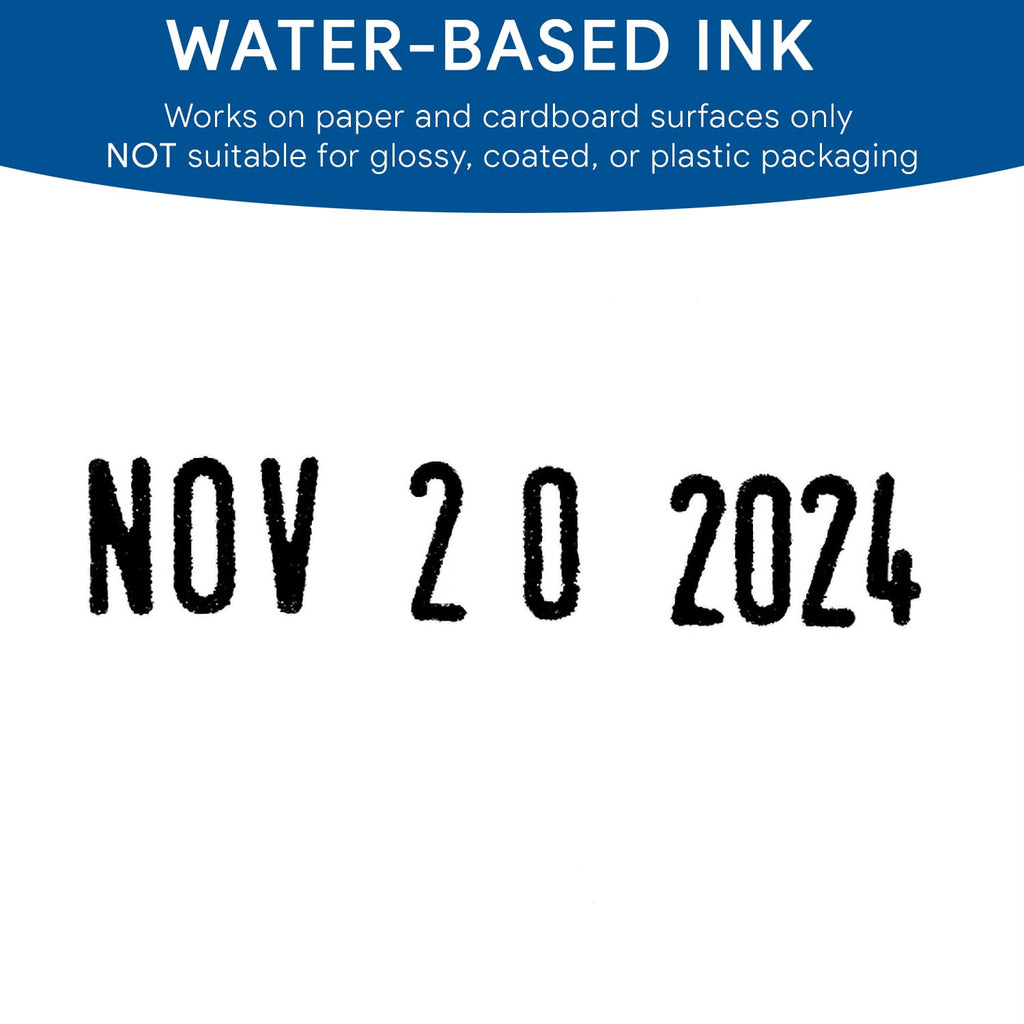 Kissdeer Date Stamp Set (Economy 2-Pack Value Set) – Self-Inking Black & Red Ink Rubber Dater, Large Gear for Clean Hands & Translucent Base for Precise Positioning – Office, Shipping, Teacher Use
