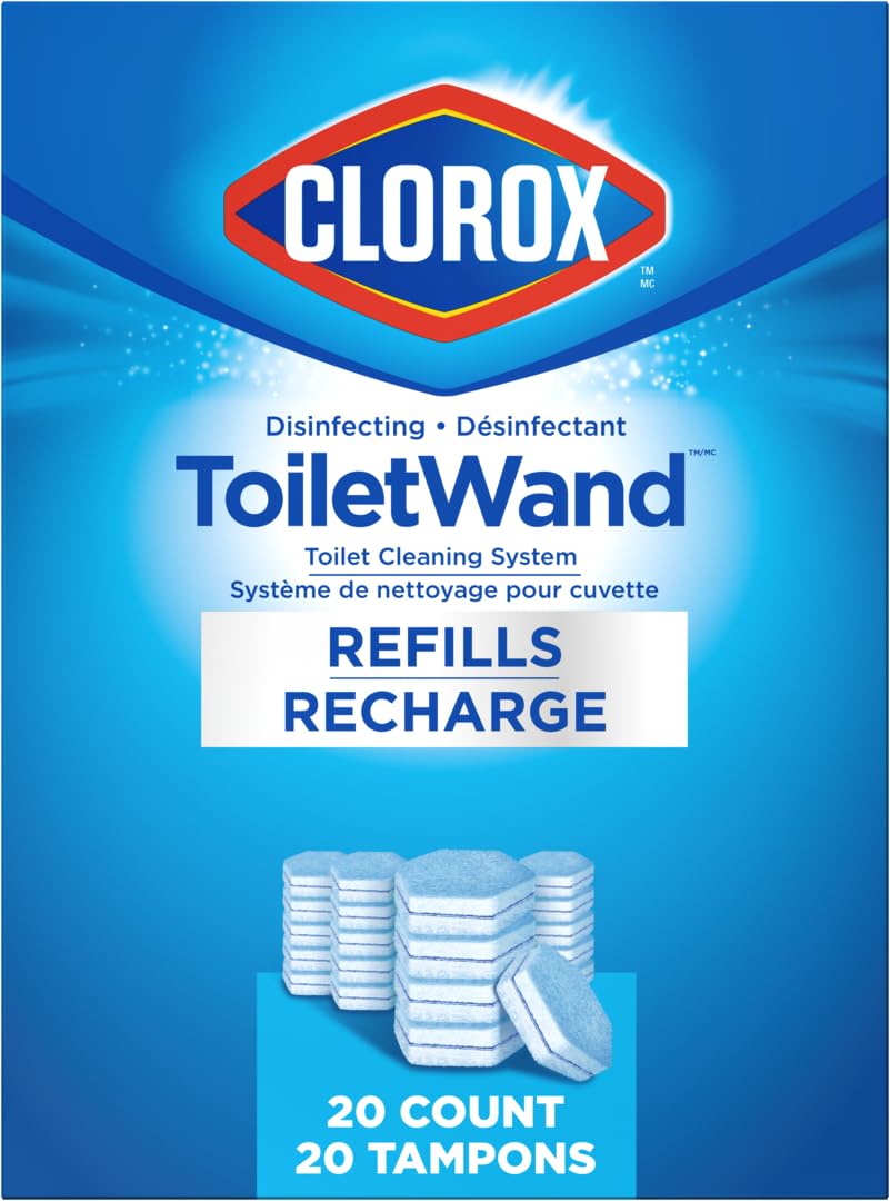 Clorox Disinfecting ToiletWand, Toilet Cleaning System, 20 Count Refills