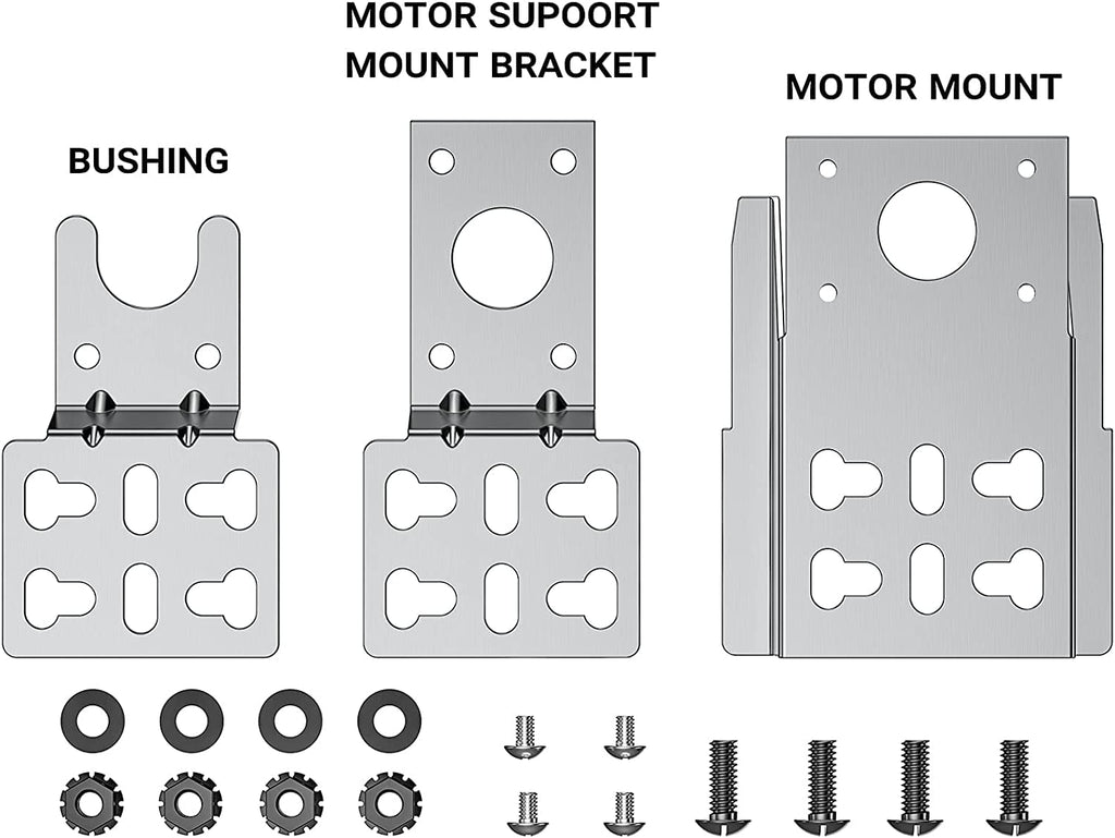 Onlyfire 6902 Universal Barbecue Grill Stainless Steel Rotisserie Motor Bracket Set