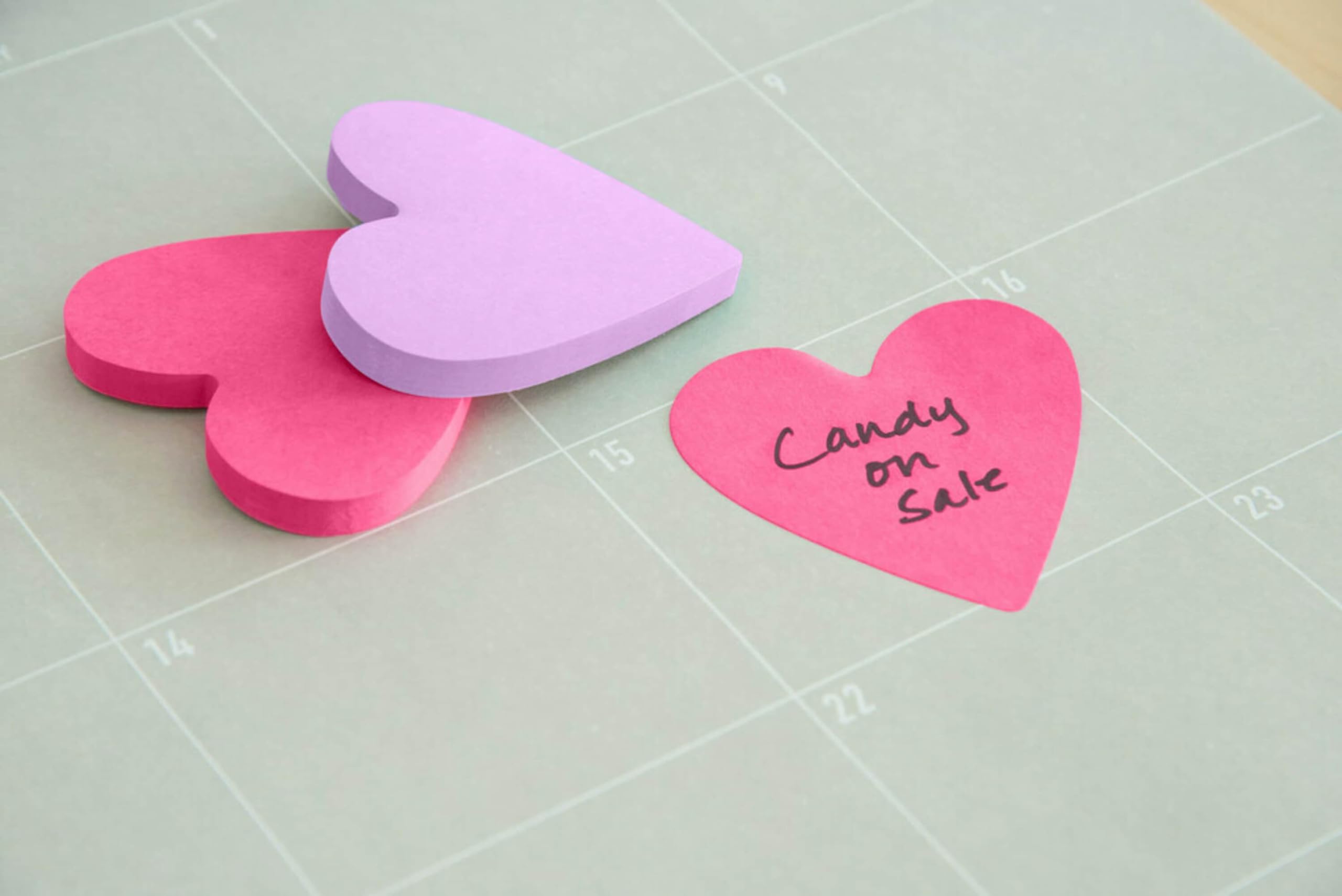 Post-it 7350-HRT Notes Die Cut Sticky Notes, 2.6" x 2.6", 2 Pads, Heart Shaped [OB]
