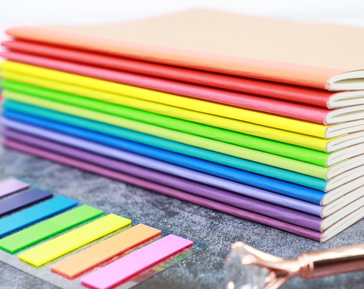 12 Pack A5 Kraft Notebooks, 60 Blank Pages Travel Journal Bulk, Soft Cover Notebooks for Women Girls Students, Making Plans Writing Memos Office School Supplies, 8.3 X 5.5 in