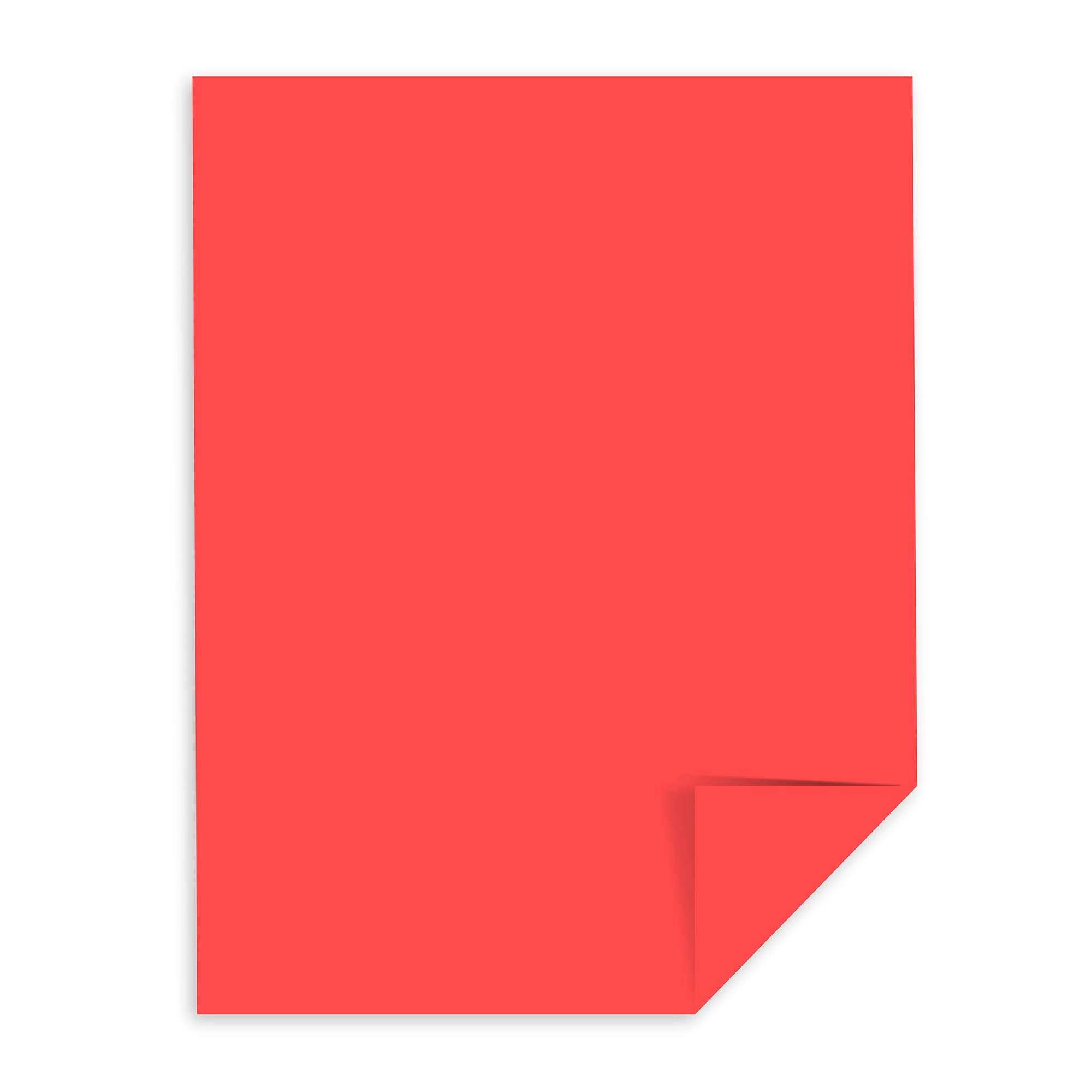 Neenah Astrobrights Premium Color Paper, 24-Pound, 8.5 x 11-Inch, 500 Sheets, Rocket Red