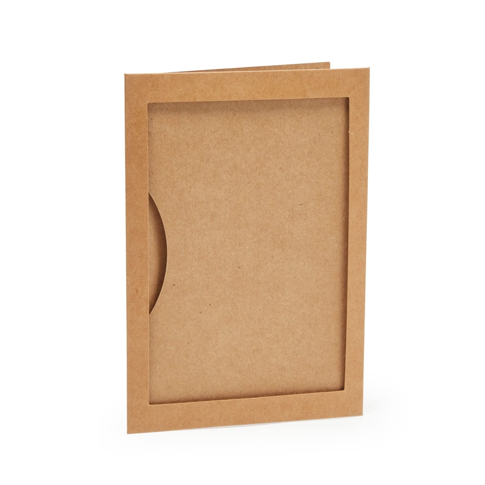 48 Pack Kraft Paper Photo Insert Cards with Envelopes, 4x6 Paper Frames, Photo Card Holder Inserts, Greeting Cards for Photos, Memories, Blank Inside (4 x 6 In) Brown