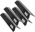 Criditpid 15 inch Porcelain Grill Heat Shields Replacment for Dyna-Glo DGF510SBP, DGF493BNP, Set of 4 Barbeque Grill Heats for Backyard Grill Replacement Parts BY15-101-001-02 BY13-101-001-13 GBC1460W