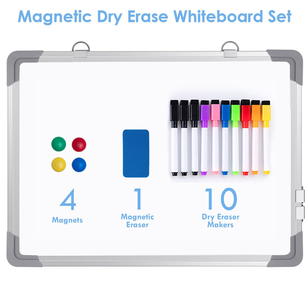 Small Weekly White Board Calendar Dry Erase for Wall, ARCOBIS 12" x 16" Magnetic Calendar Whiteboard, Hanging Double-Sided Board for Planning, Memo, to Do List, Drawing, School, Home, Office