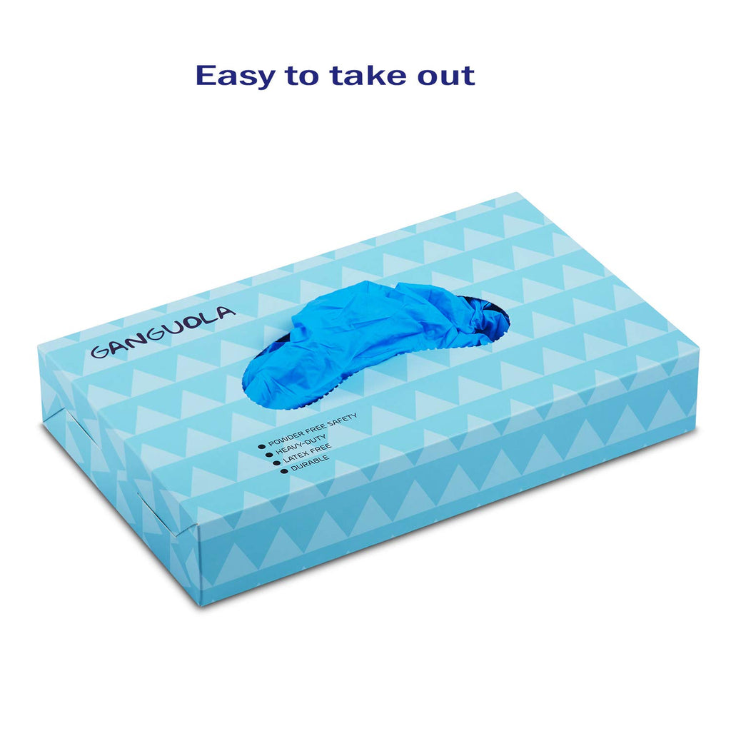 Multipurpose Disposable Nitrile Gloves for Kids of 5-12 Years Students, Powder Free, Latex Free, Textured Finger, Crafting, Painting,Gardening, Cooking, Cleaning(50PCS- Blue)