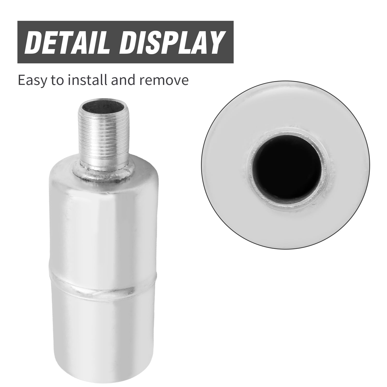 EATAKWARD 294599 Small Engine Muffler, 3/4 Inch Threaded Lawn Mower Muffler, Generator Muffler for Lawn Equipment