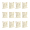 Belinlen 12pack Blank Tote Canvas Bags, 15x16Inch Cotton Tote Bag, Economical Cotton Shopping Bags Bulk,Suitable for DIY, Promotion, Gift, Shopping,Daily Use.
