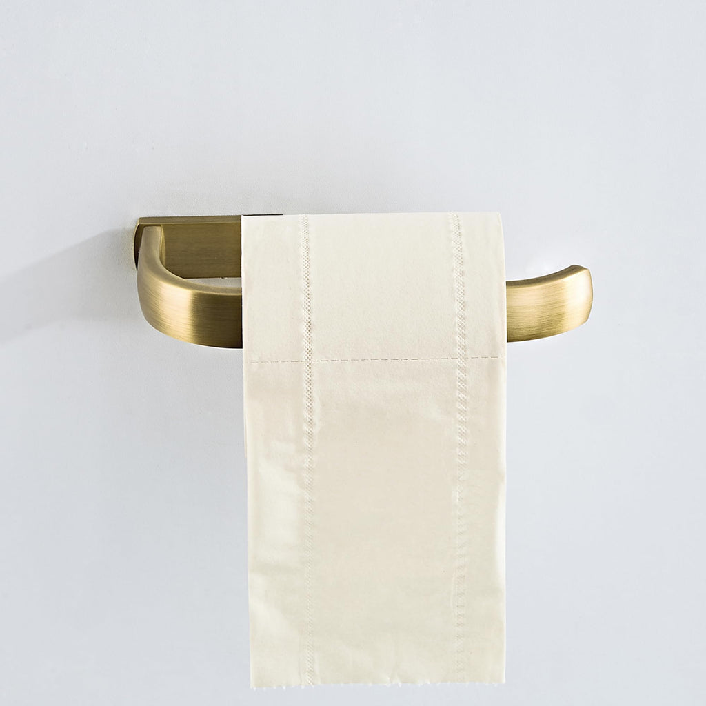 Flybath Toilet Paper Roll Holder Brass Antique Tissue Dispenser for Bathroom Wall Mounted, Brushed Bronze