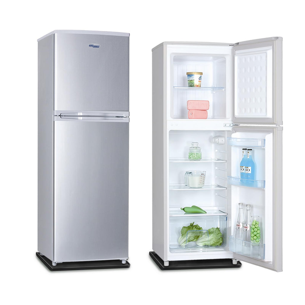 Mini Fridge Silicone Mat with Raised Edge，23.6''x23.6''x0.7'',Under Washing Machine Pad Under Mini Refrigerator Freezer Protect from Appliance Leaks Water Spills Absorbent, Easy to Clean (black)