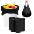 Homelove Trash Bags Garbage Bag, [100 Bags] Plastic Kitchen Barbage Bags Strong Tough Durable Kitchen Bin Bags for Bathroom Bedroom Office (5rolls x 20bags), Black